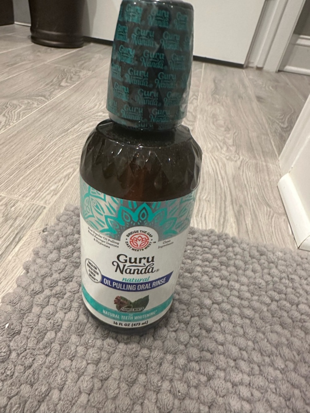 Brand New Guru Nanda Natural Oil Pulling Oral Rinse - natural teeth whitening